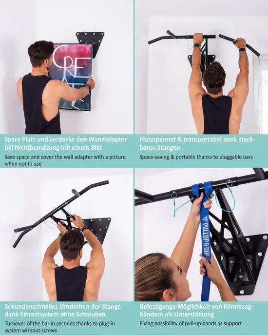 PULLUP & DIP Mobile Pull-Up & Dip Bar
